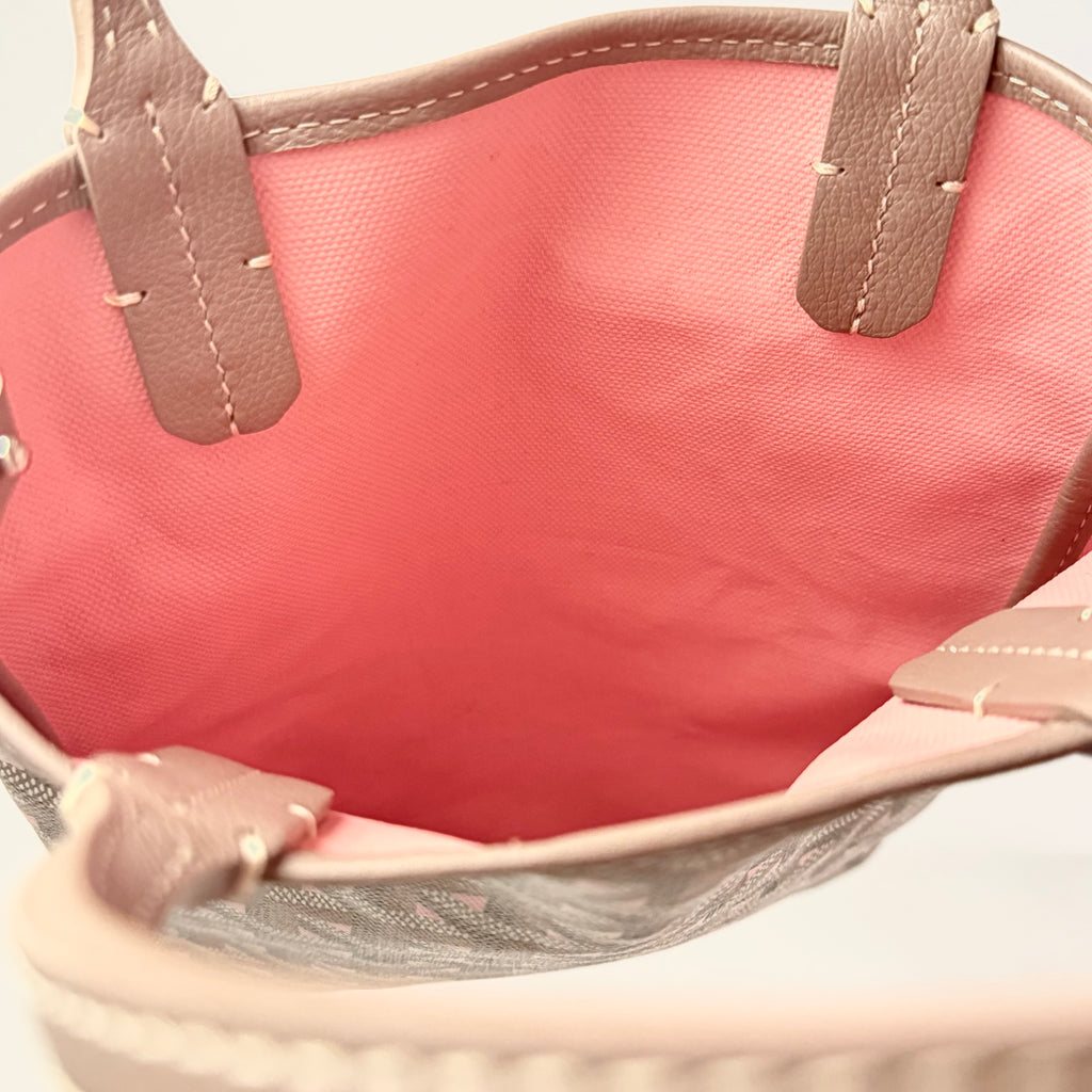 Goyard Poitiers Claire Voie Tote Grege Powder Pink Limited
