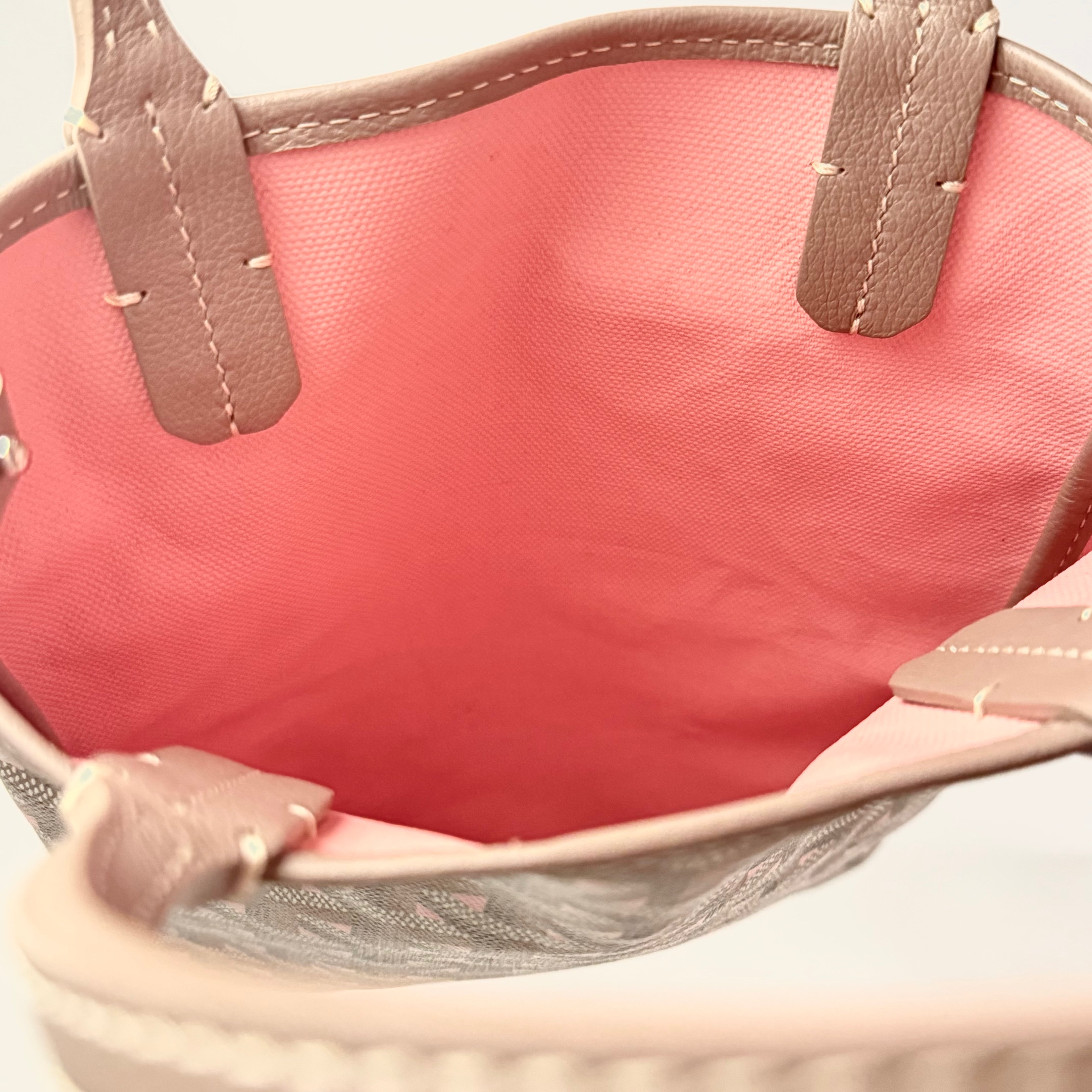 Goyard Poitiers Claire Voie Tote Grege Powder Pink Limited