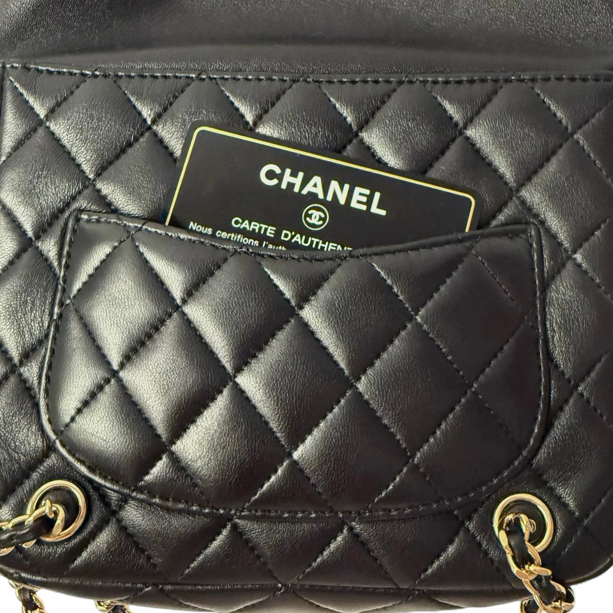 Chanel Backpack Seoul Lamb Black