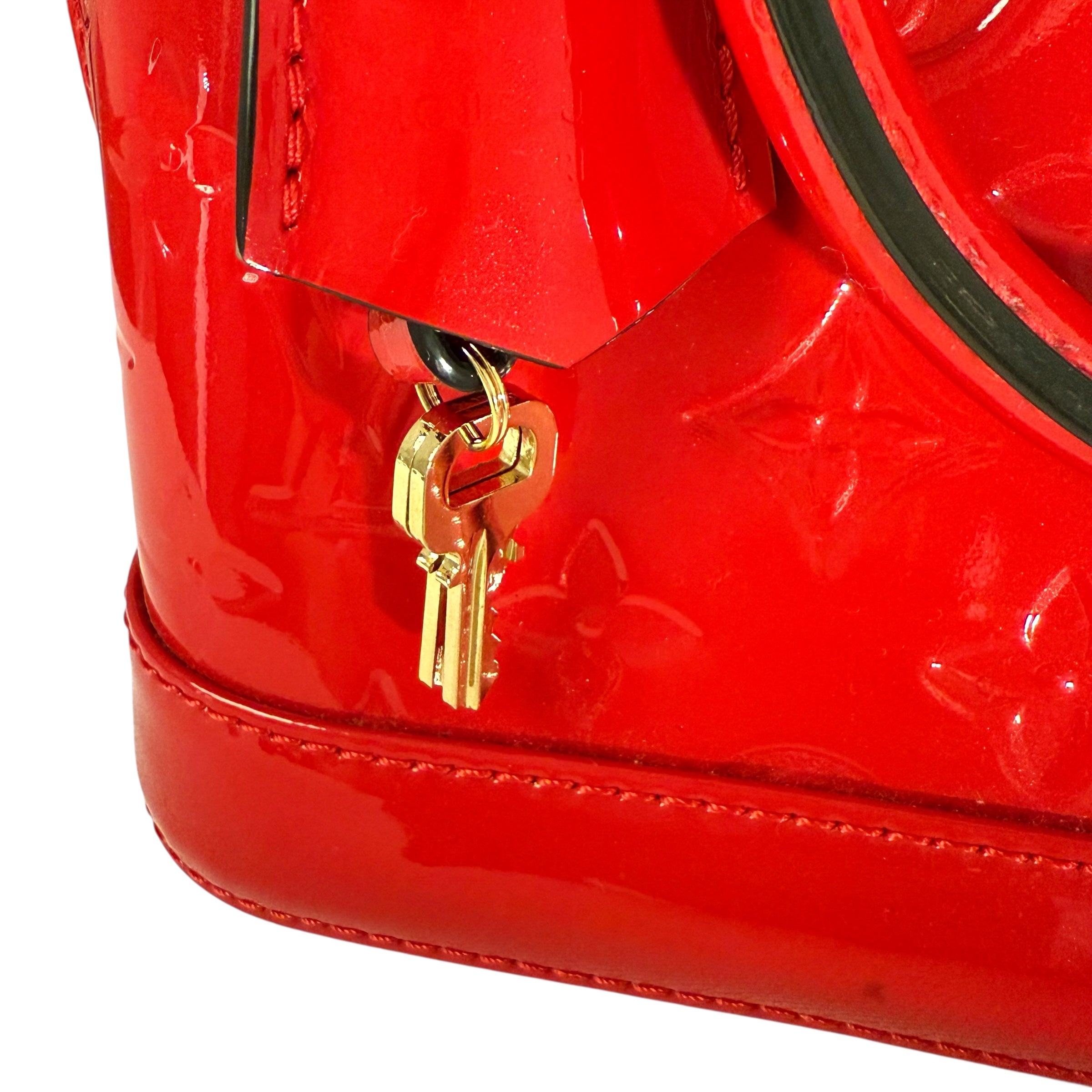 Louis Vuitton Louis Vuitton Vernis Alma BB Rose Indien