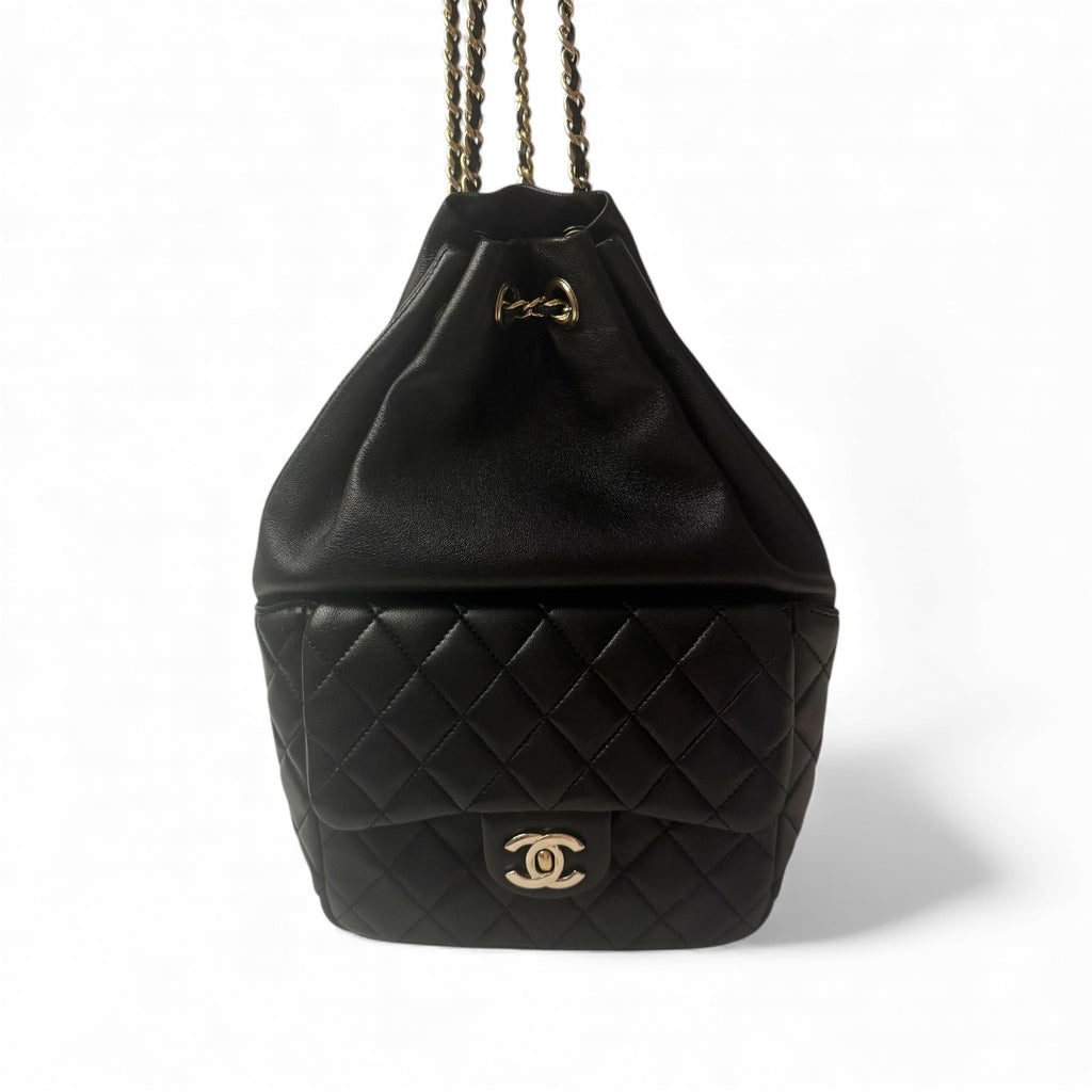 Chanel Backpack Seoul Lamb Black