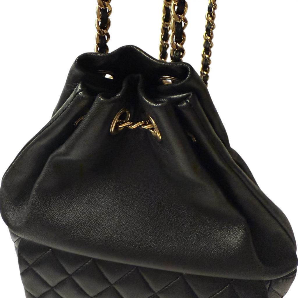 Chanel Backpack Seoul Lamb Black
