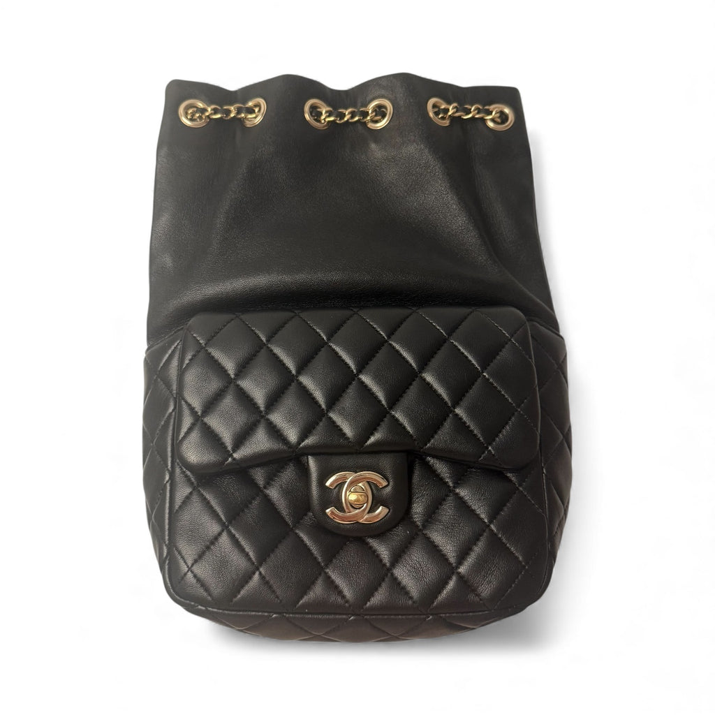 Chanel Backpack Seoul Lamb Black